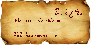Dániel Ádám névjegykártya