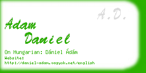 adam daniel business card